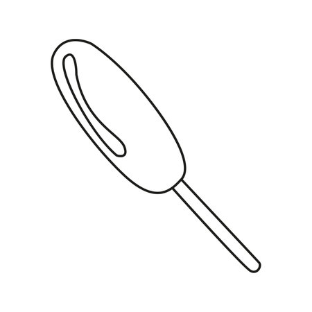 Vector illustration of a corn dog, in doodle styleのイラスト素材