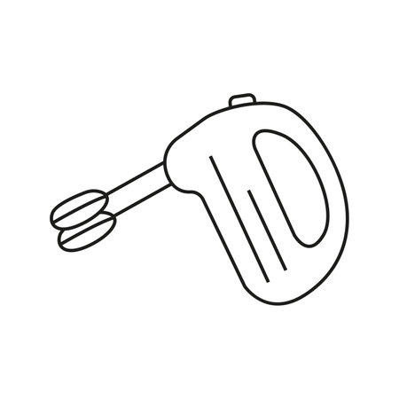 Vector illustration of mixer in doodle styleのイラスト素材