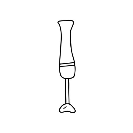 Hand drawn vector illustration of a blender. isolated on white backgroundのイラスト素材