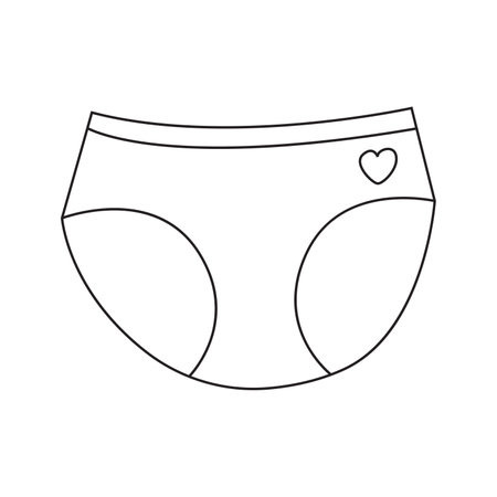 Vector illustration of women's underwear. Isolated on white backgroundのイラスト素材