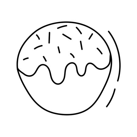 Cake.Vector illustration in doodle style.のイラスト素材