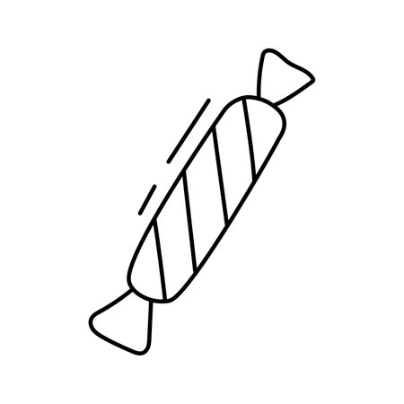Candy. Vector illustration in doodle styleのイラスト素材