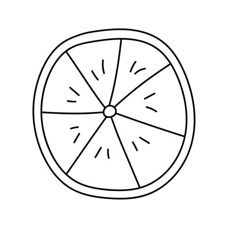 Lemon. Vector illustration in doodle style. Isolated on white backgroundのイラスト素材