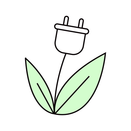 Ecology vector icon. Isolated on white backgroundのイラスト素材