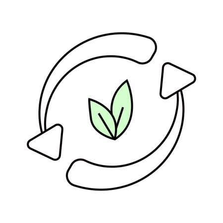 Ecology vector icon. Isolated on white backgroundのイラスト素材