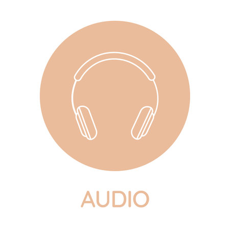 Headphones icon. Vector illustration. Headphones icon. Headphones icon.のイラスト素材