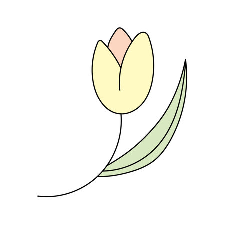 Spring flowers. Vector illustration. Isolated on white backgroundのイラスト素材