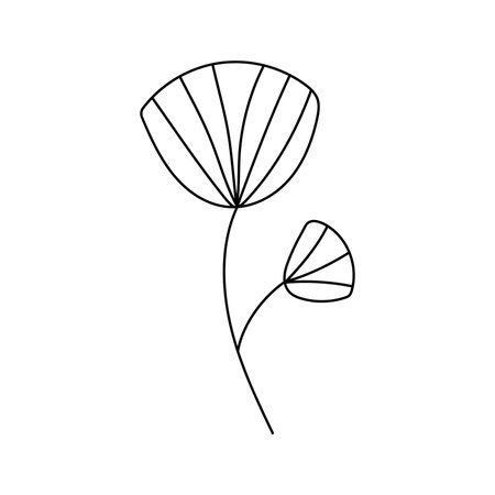 Spring flowers. Vector illustration. Isolated on white backgroundのイラスト素材