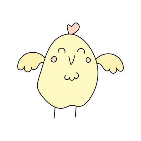 Chicken animal. Vector illustration. Isolated on white backgroundのイラスト素材