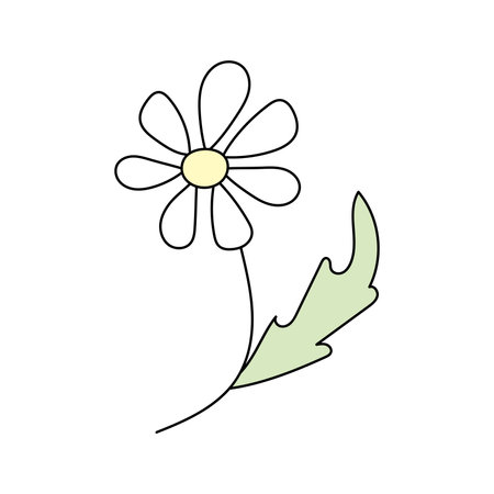 Spring flowers. Vector illustration. Isolated on white backgroundのイラスト素材