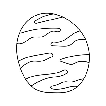 Planet. Vector illustration, isolated on white backgroundのイラスト素材