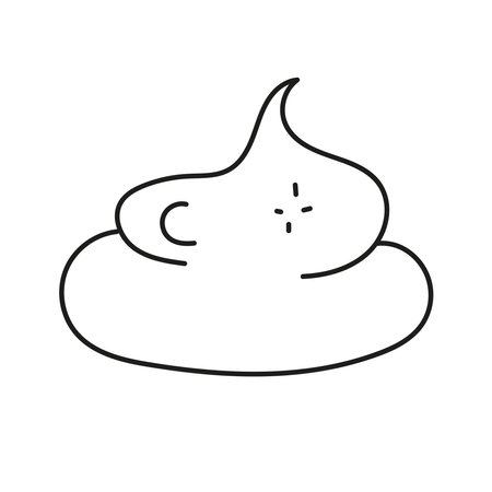 Cosmetic cream. Vector illustration in doodle styleのイラスト素材