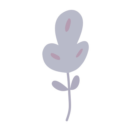 Abstract cute colored flowers. In pastel colors,のイラスト素材