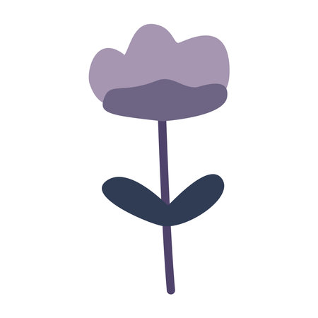 Abstract cute colored flowers. In pastel colors,のイラスト素材