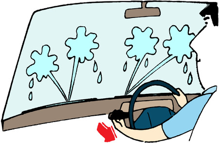 the scene of a man in the first seatのイラスト素材