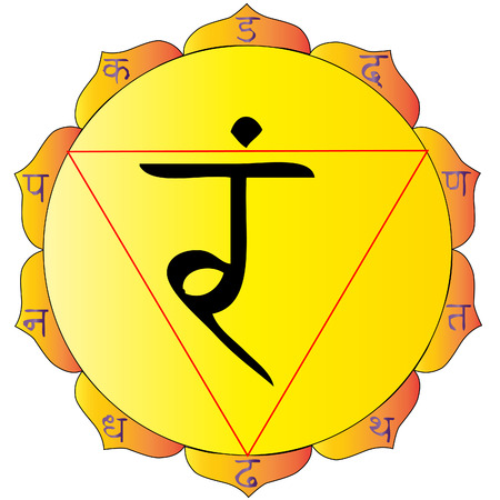 the   draw of The Solar Plexus Chakra  のイラスト素材
