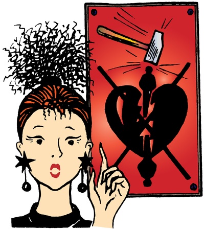 broken heart のイラスト素材