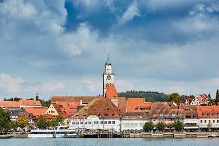 Promenade in berlingen berlingen at lake constanceのeditorial素材