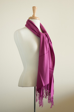 Mannequin Torso displayed with Wrap Scarf Shawlの写真素材