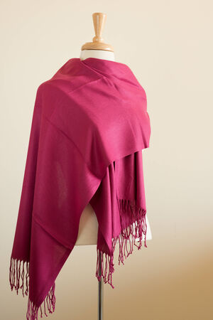 Mannequin Torso displayed with Wrap Scarf Shawlの写真素材