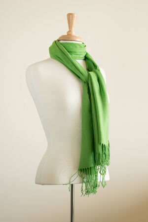 Mannequin Torso displayed with Wrap Scarf Shawlの写真素材