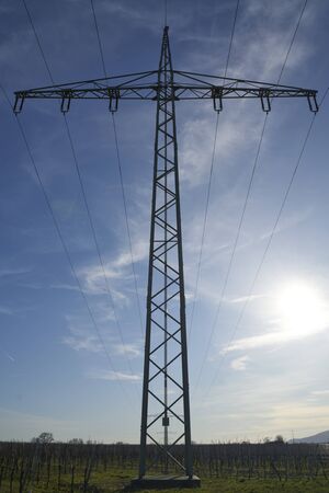 Utility Pole in Neustadt an der Weinstrasseの写真素材