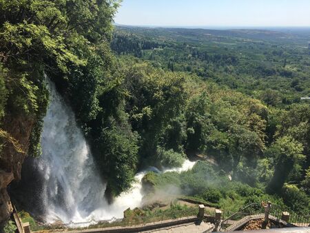 Wonderful waterfalls in Edessa Greeceの写真素材