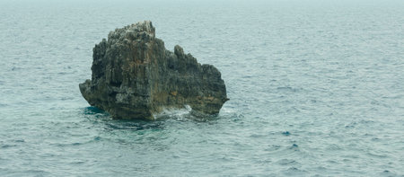 Landscape with a small island in the Ionian Sea.