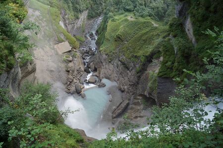Reichenbach Falls, waterfalls on the River Aarの写真素材