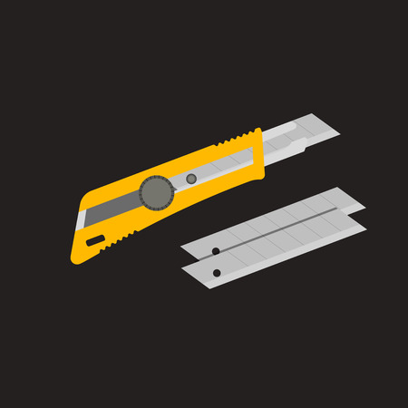 Stationery knife for building and repairのイラスト素材