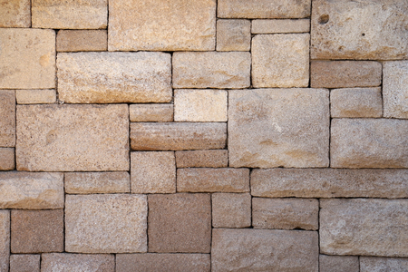 The texture of blocks of gray stonesの写真素材