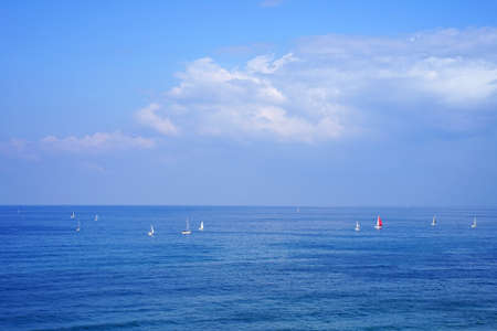 Sea horizon on a sunny day