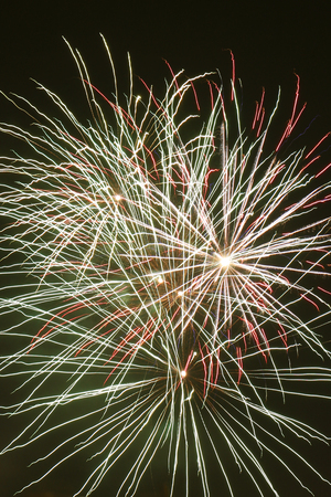 Salute in the night skyの写真素材