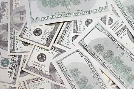 Background with money american hundred dollar billsの写真素材