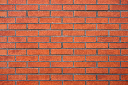 Red Brick wall for background or texture. New red brick wall texture backgroundの写真素材