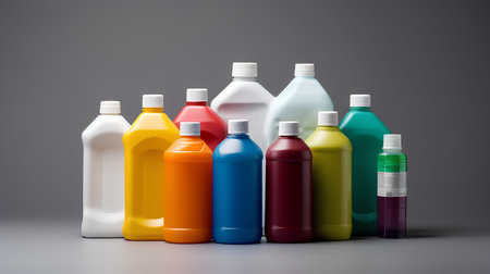 Packaging of household chemicals made of plastic for recyclingの素材