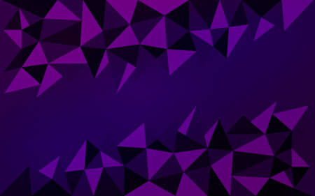 Abstract background with a smooth gradient from violet to blue with triangles .のイラスト素材