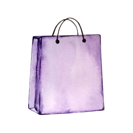 Valentine's day watercolor illustration, purple packの写真素材