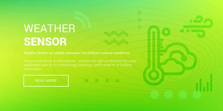 Hi-tech Weather Sensor vector illustrationのイラスト素材