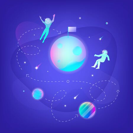 Silhouettes developing strategyのイラスト素材