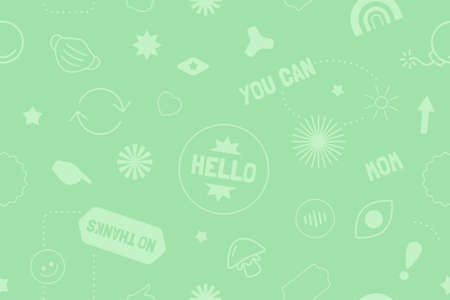 Sticker pack icons. Stand out with stickers. Trendy design.