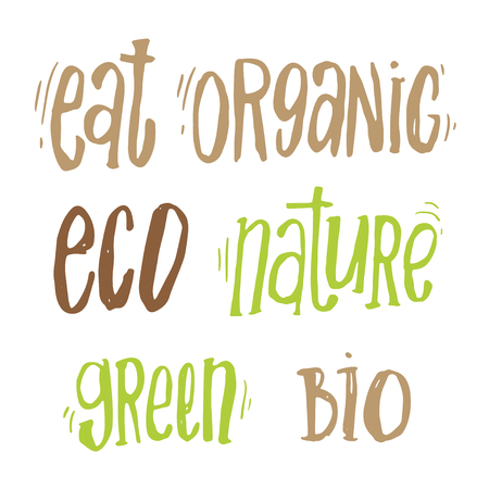 Handdrawn lettering from Organic Market Kitのイラスト素材