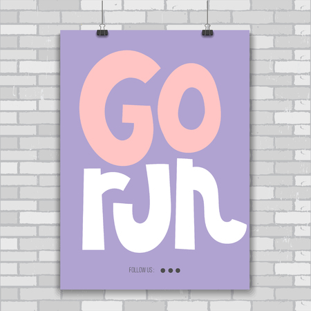 Fitness motivational quotesのイラスト素材