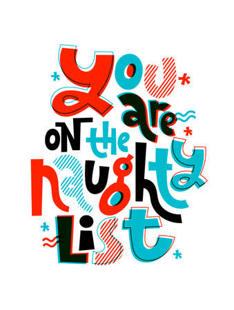Anti Christmas vector letteringのイラスト素材