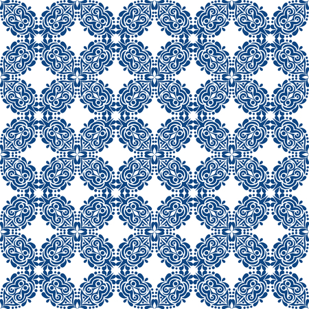 blue seamless pattern on white background.vector illustrationのイラスト素材