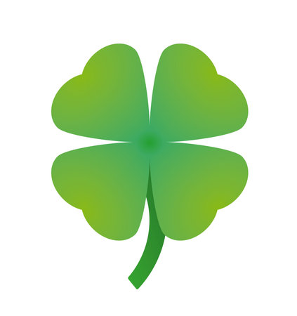 Four-Leaf Green Shamrock Clover