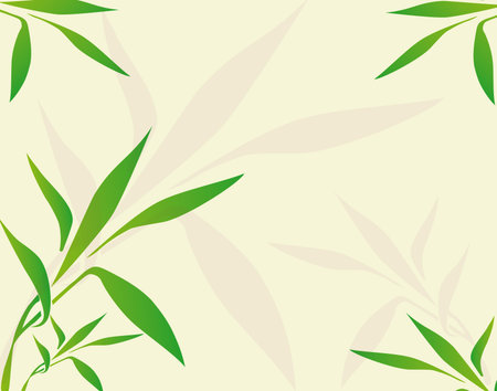 Green china leaves backgroundのイラスト素材