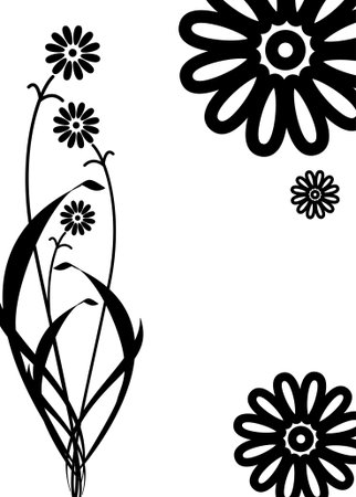  Sweet vector ornament nice flowersのイラスト素材