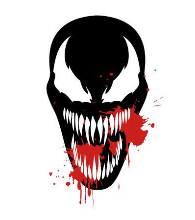 Stylized portrait of a famous monsterのイラスト素材
