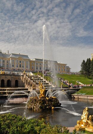 Saint-petersburg, Peterhofの写真素材
